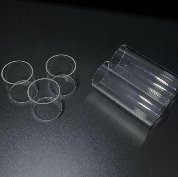 أنبوب زجاجي كوارتز شفاف بدرجة حرارة عالية